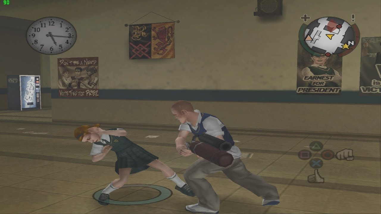Bully (игровой процесс на эмуляторе PCSX2) [1080p60]