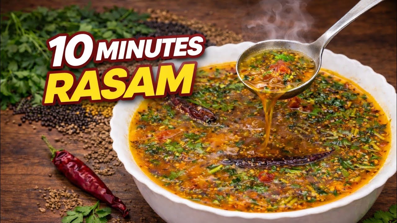 Immunity Boosting South Indian Rasam😋..జలుబు, దగ్గు తగ్గించే రసం..ఆంధ్ర స్టైల్ రసం| 