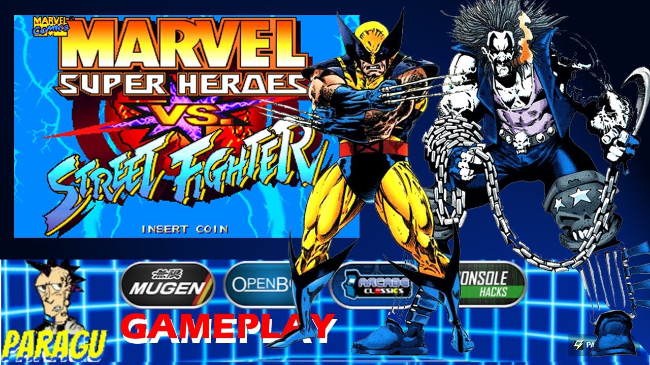 LOBO (DC COMICS) & WOLVERINE X Marvel Super Heroes VS Street Fighter [GAMEPLAY]