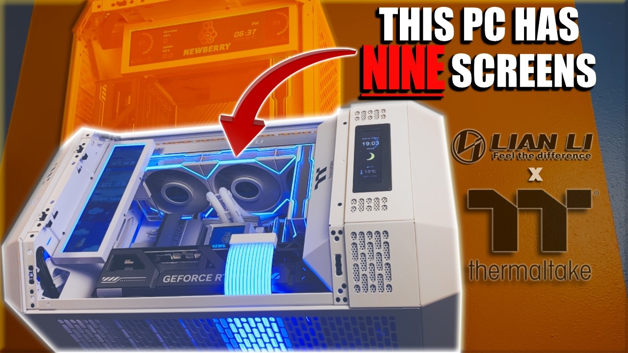 LCD screens galore | 9950X3D RTX 5090 PC build