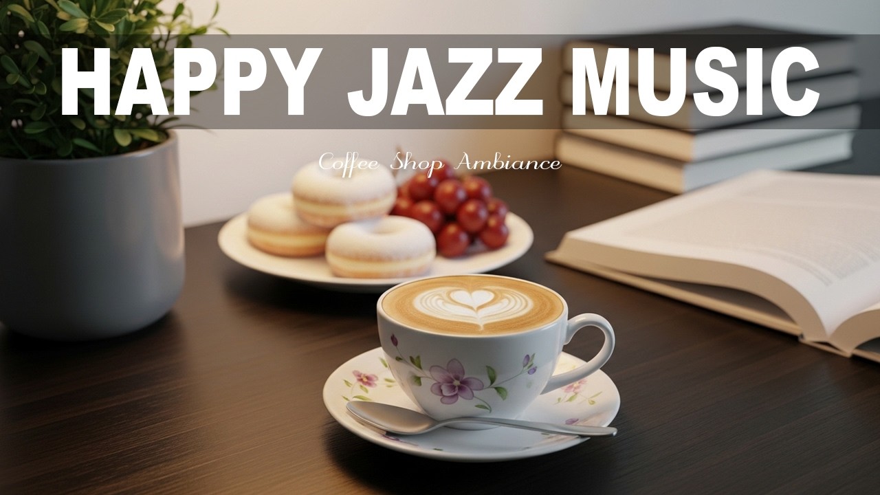 Happy Jazz Music 🎶 Coffee Shop Ambiance & Positive Bossa Nova instrumental for Holiday