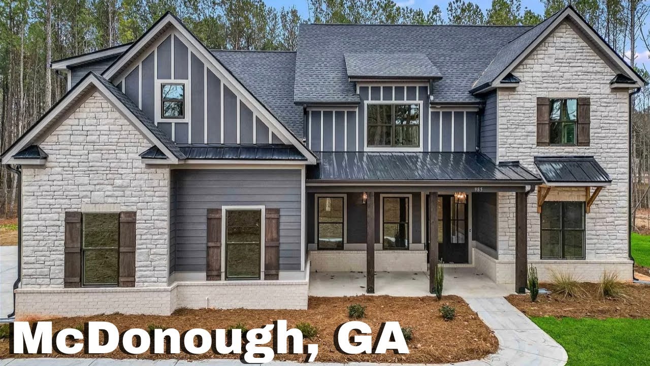 NEW CONSTRUCTION HOME SOUTH OF ATLANTA GA| 5 BEDS | 4 BATHS | 2 ACRE LOT| NO HOA | 3 CAR GARAGE