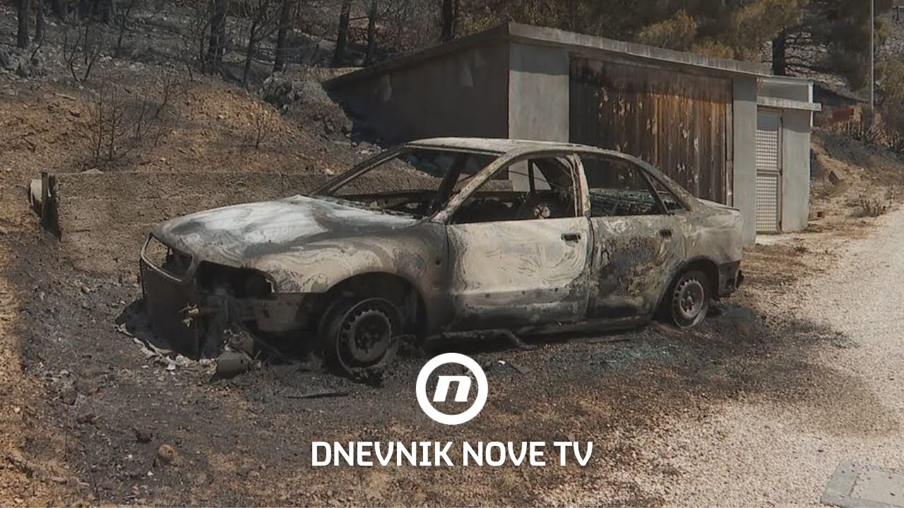Marušići pod pepelom: Izgorjele kuće, maslinici i automobili | Dnevnik Nove TV