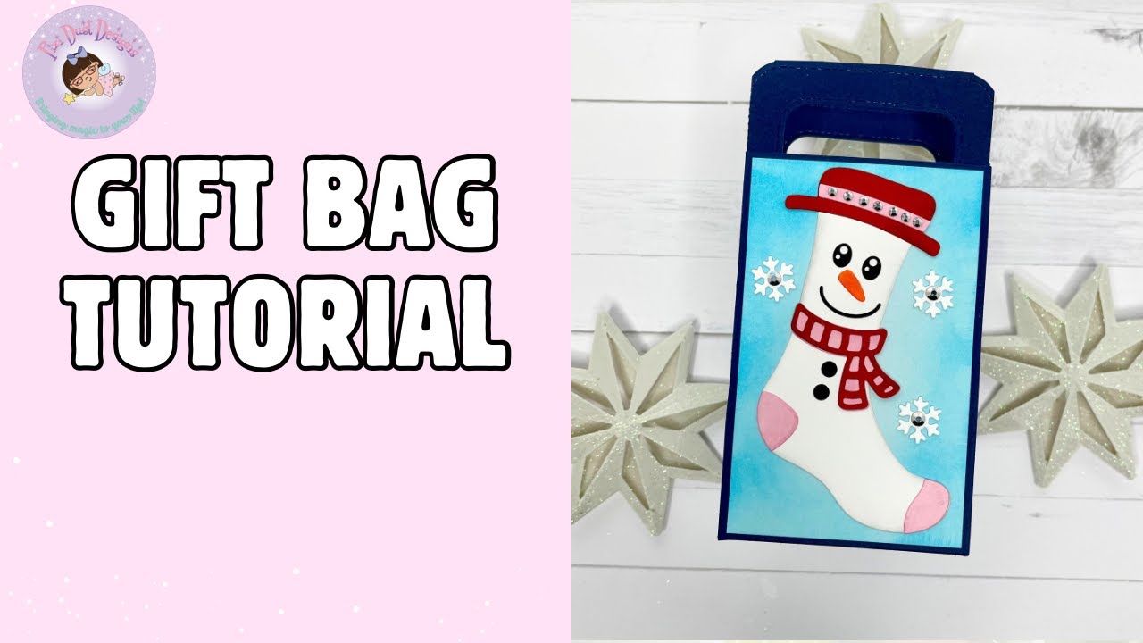 Festive Christmas Socks Gift Bag Tutorial