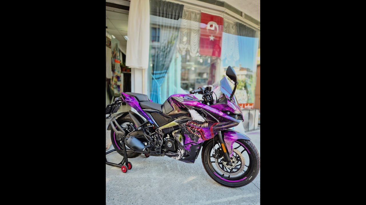 BAJAJ PULSAR RS 200 GALAXY VENOM KAPLAMA / ES STICKER