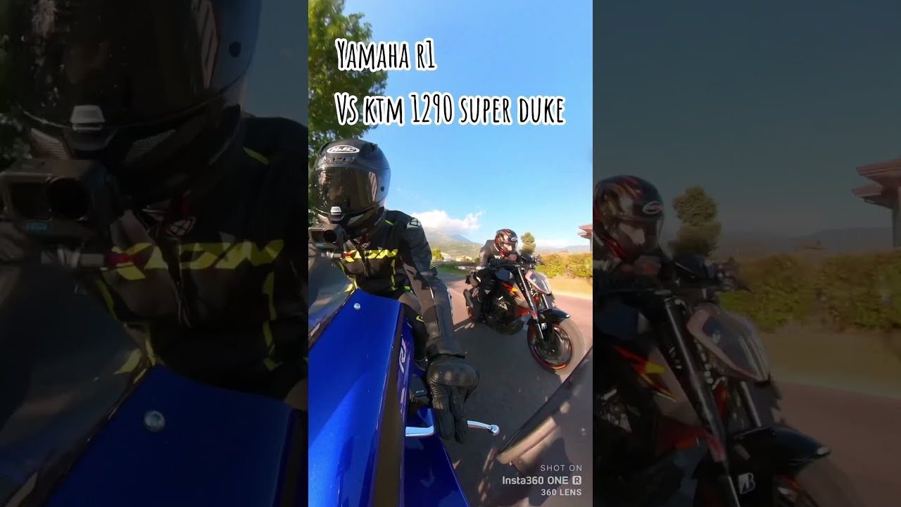 Ktm super duke 1290 r VS Yamaha yzf r1 - le regine