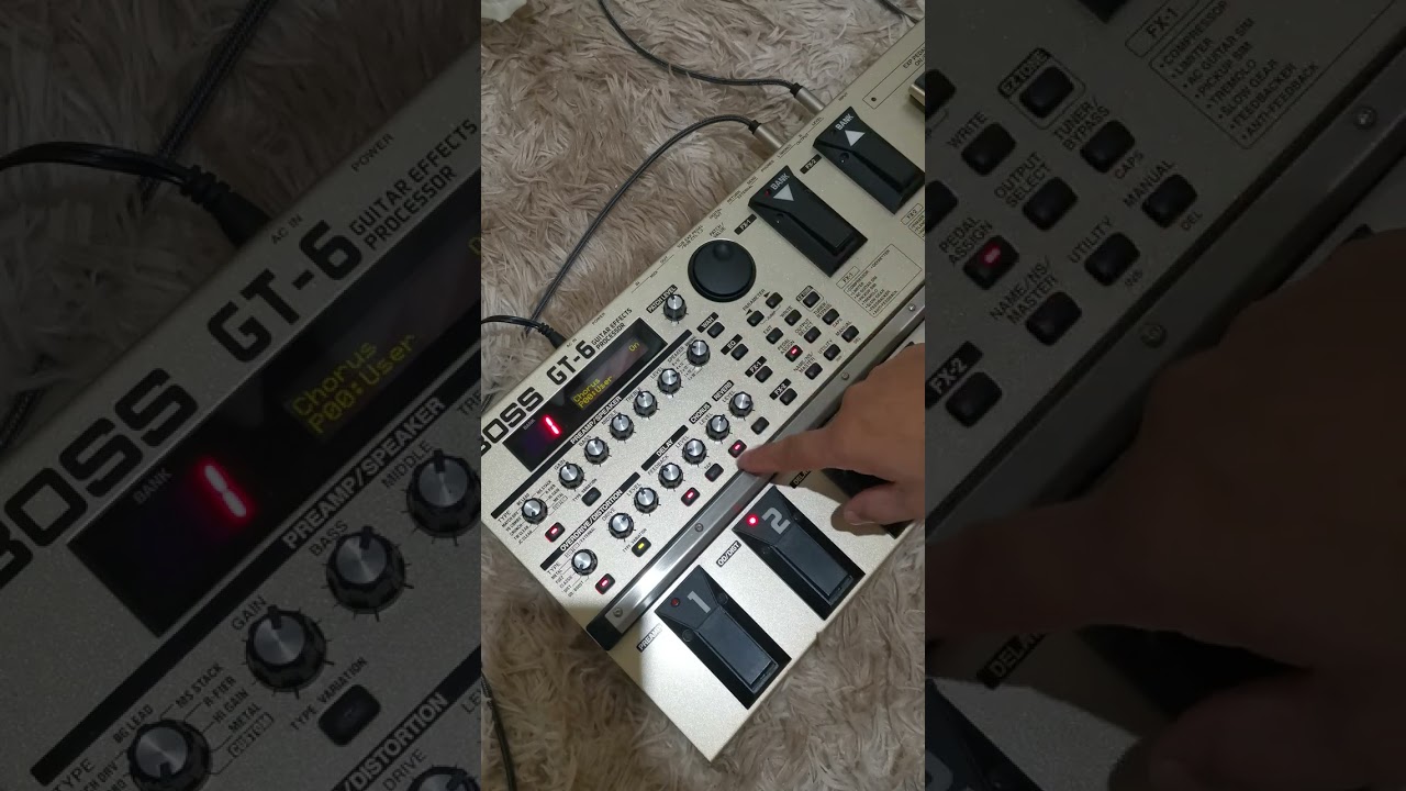 Boss GT 6 Demo How to Create a Patch (Exploring Knobs and Buttons)