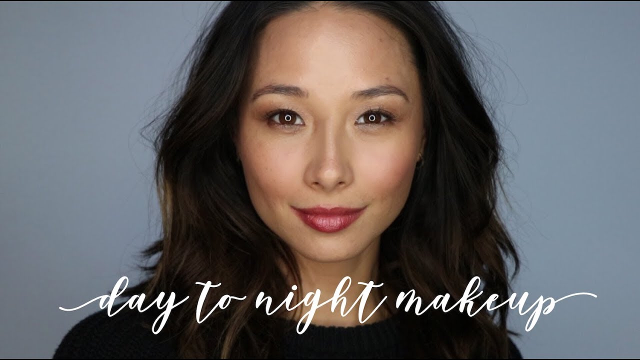 Easy Day To Night Makeup Tutorial | Burts Bees Makeup Review | Aja Dang