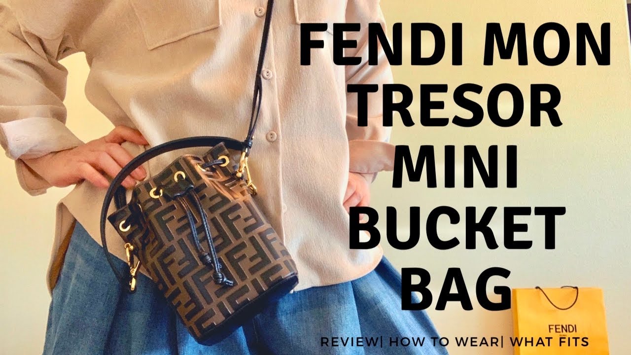 Fendi Mini Bucket Bag Mon Tresor Unboxing, Review, Ways To Wear & What Fits #fendi #fendimontresor