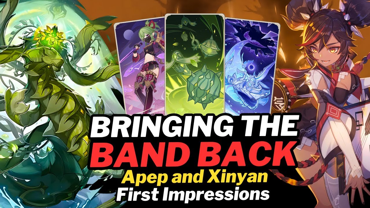 BRINGING THE BAND BACK XINYAN AND APEP FIRST IMPRESSIONS || Genshin Impact TCG