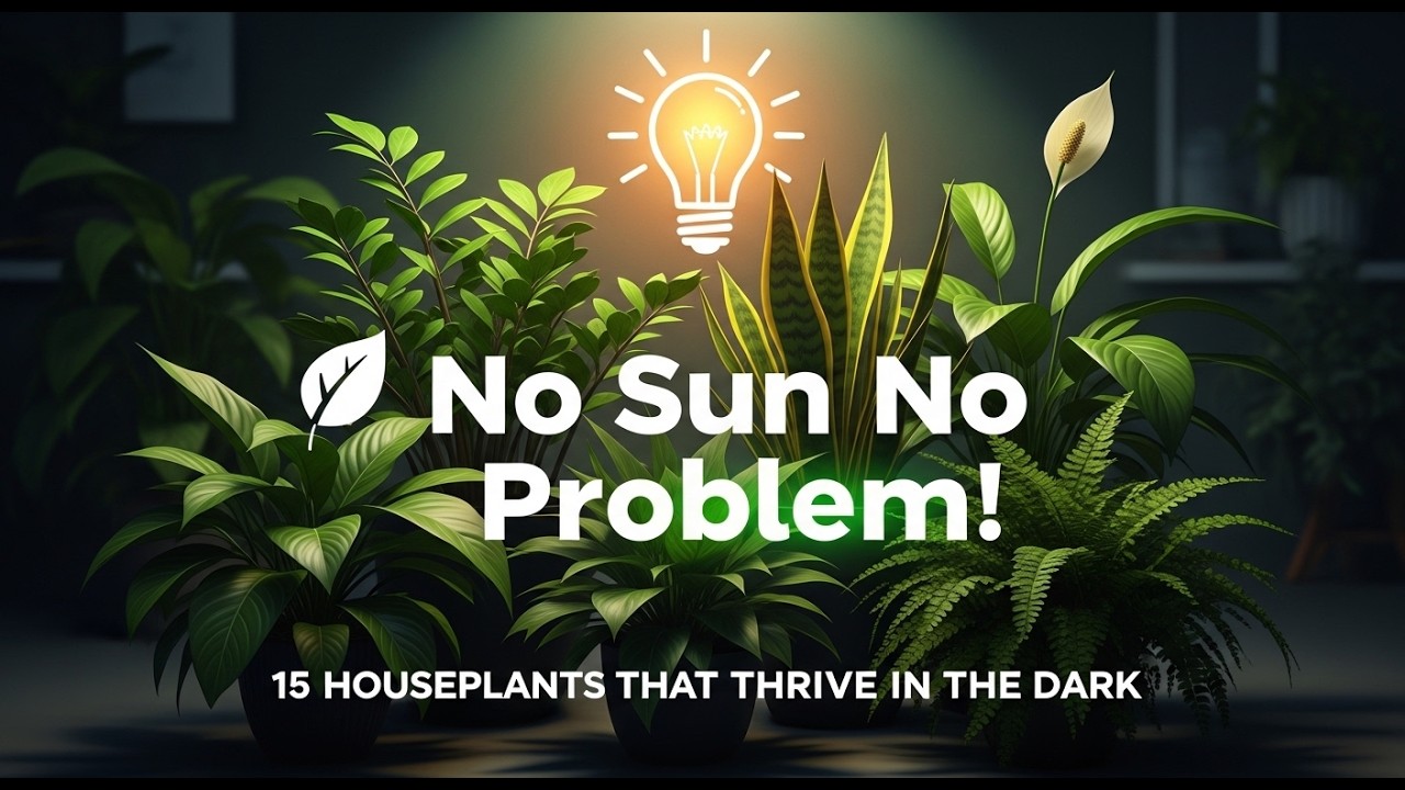 No Sun No Problem! 🌱 15 Houseplants That Thrive in the Dark