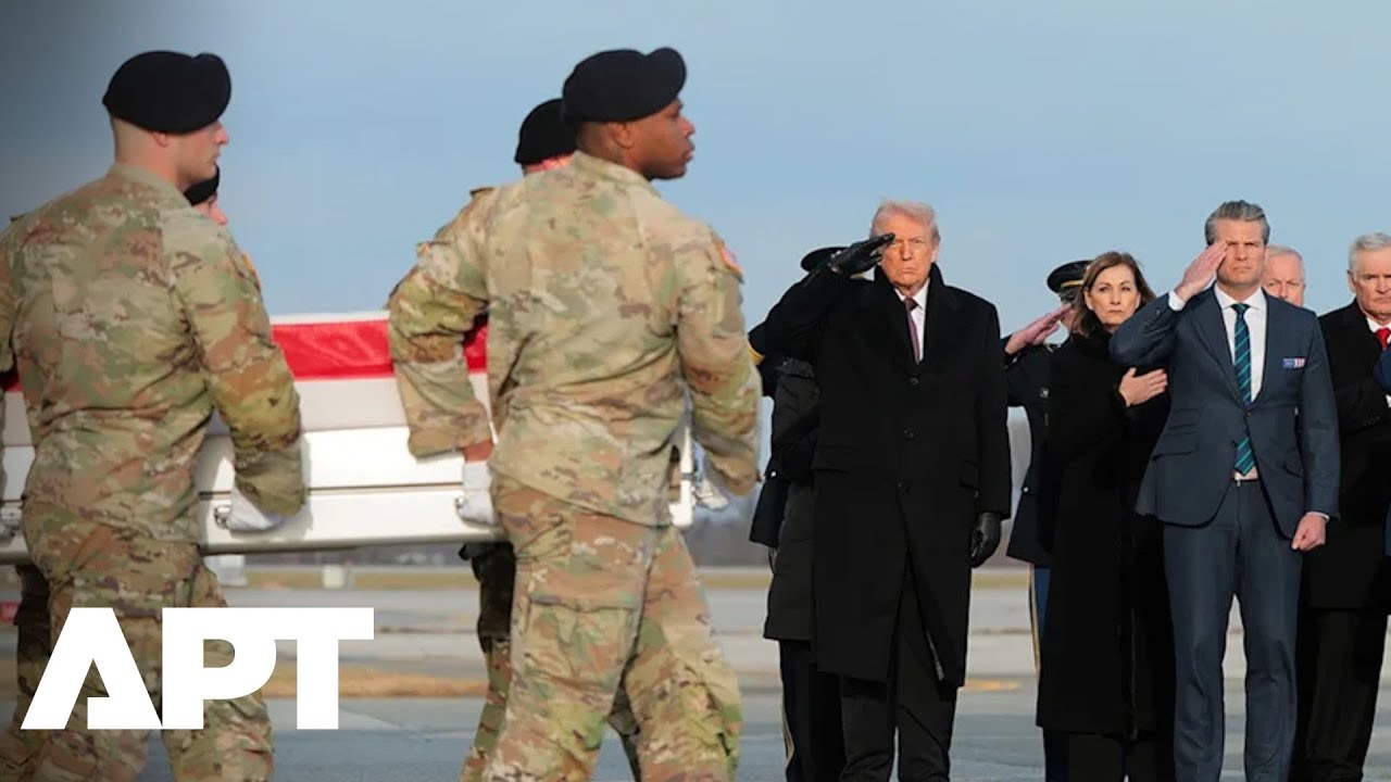 Trump Stands on Tarmac for Dignified Transfer of Soldiers Slain by ISIS | APT
