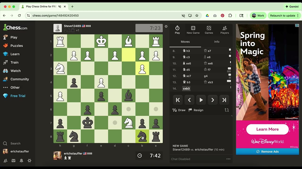 Slow Chess at 400 ELO