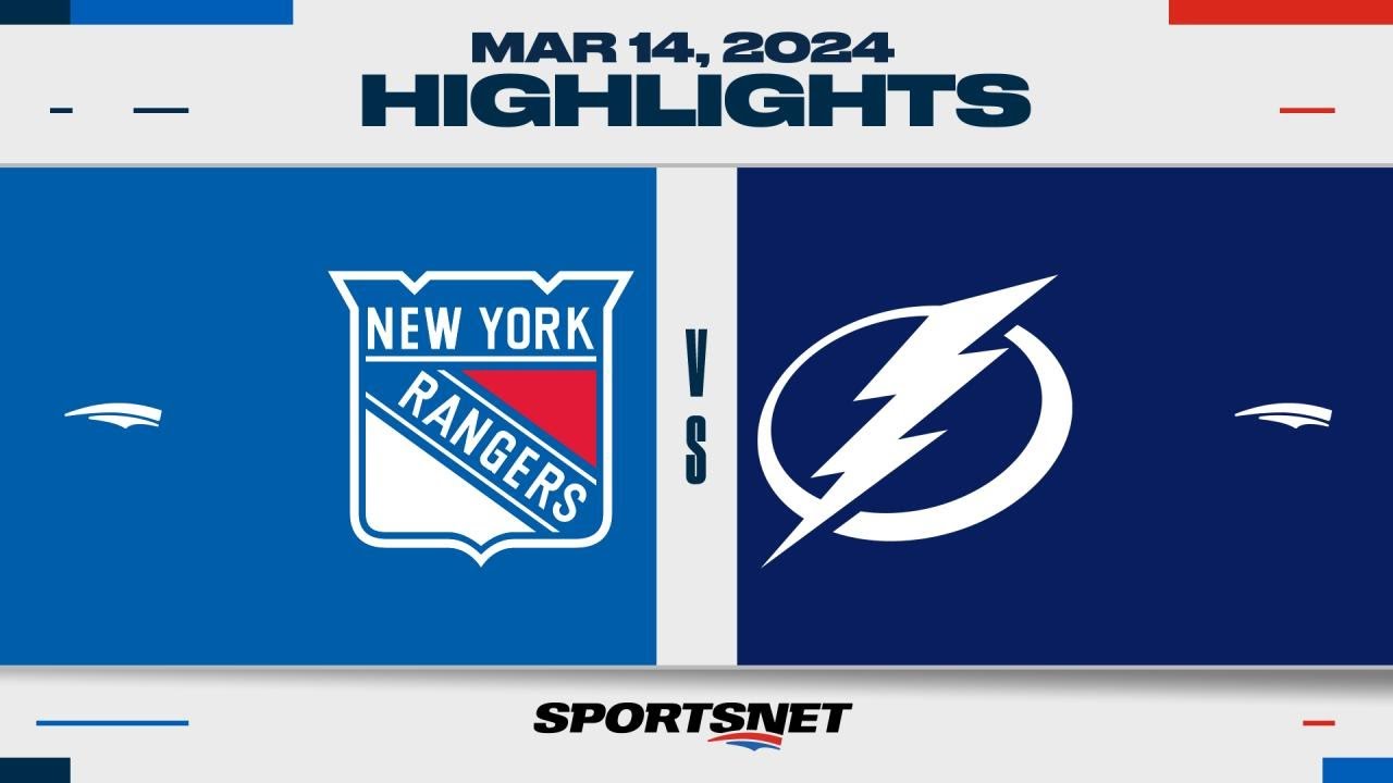 NHL Highlights | Rangers vs. Lightning - March 14, 2024