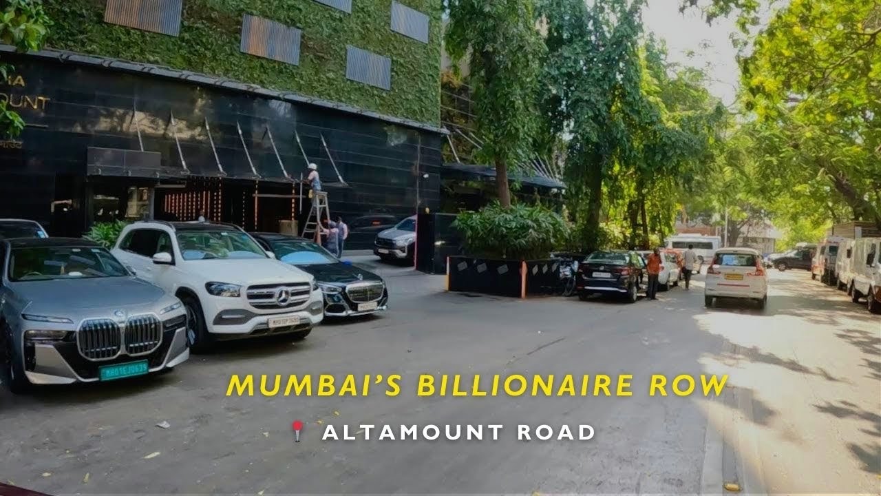 BILLIONAIRES ROW MUMBAI : DRIVING IN POSH AREAS OF BOMBAY ALTA MOUNT ROAD TO MALABAR HILL #enjoy #me