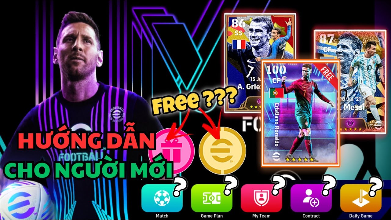 CÁCH CHƠI EFOOTBALL CHO NGƯỜI MỚI, CÁCH LẤY COIN, VÉ QUAY FREE DỄ DÀNG VÀ CÁCH CHƠI SỰ KIỆN | Efb 24