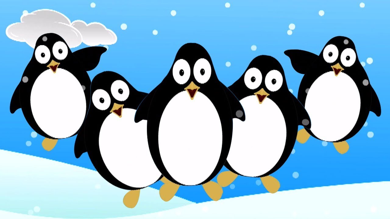 Năm chim cánh cụt nhỏ | nhac thieu nhi hay nhất | Five Little Penguins | Kids Baby Club Vietnam