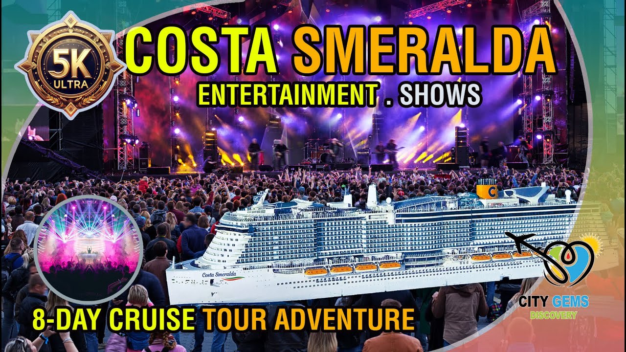 🌟Costa Smeralda Walking Tour🌟Exploring Entertainment & Shows - Enchanting 2024 - 5K Ultra