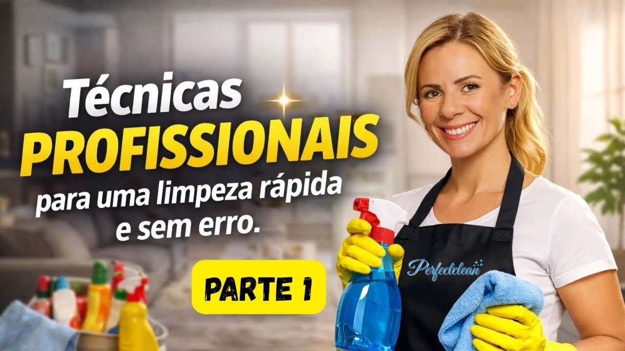 Técnicas PROFISSIONAIS para limpar sua casa rápido e sem erro