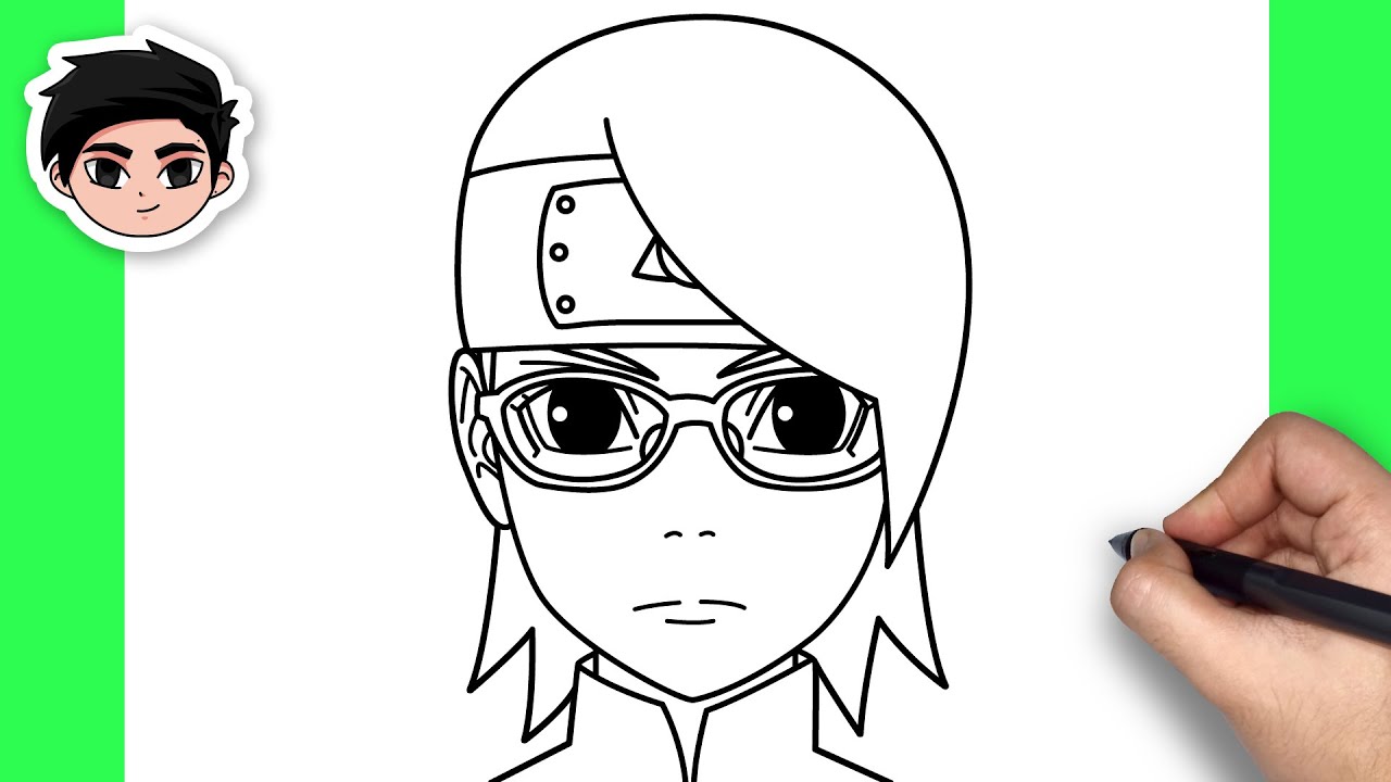 How To Draw Sarada | Boruto - Easy Step By Step