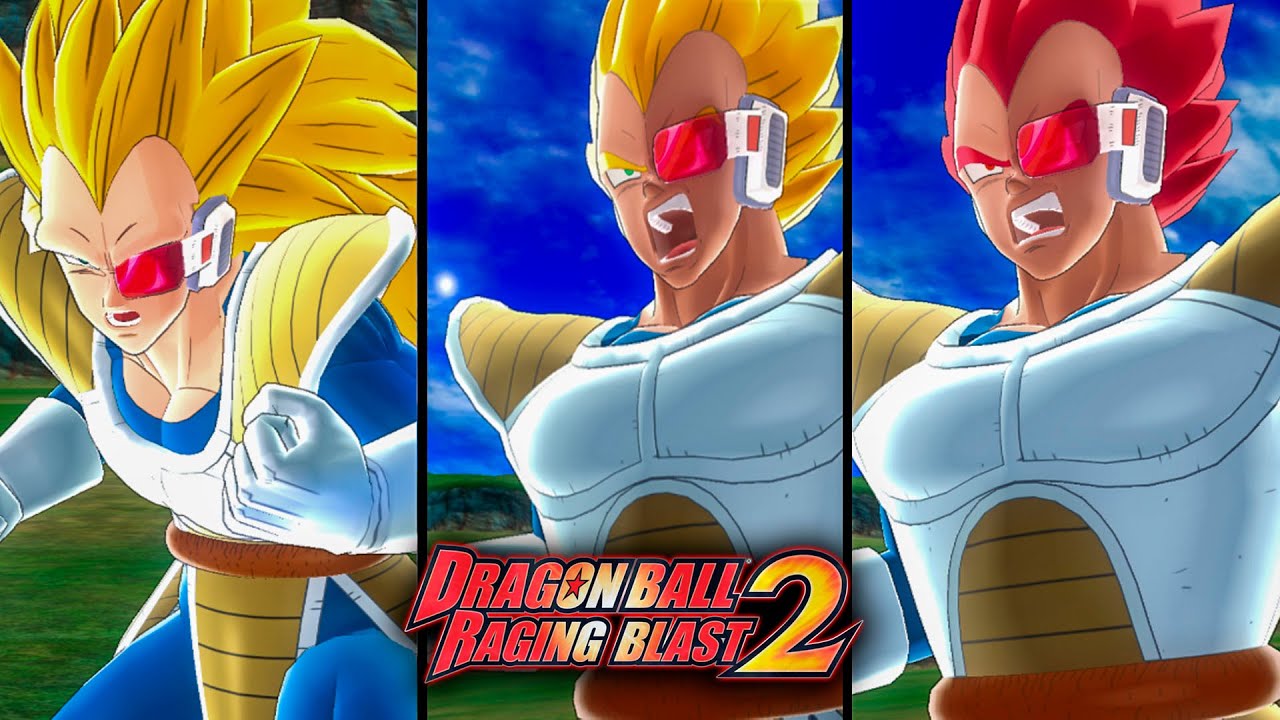 Vegeta Scouter All Transformations | Dragon Ball Raging Blast 2 Mods