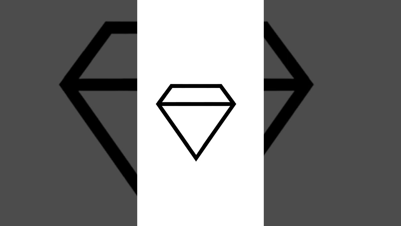 Draw Diamond easy way 