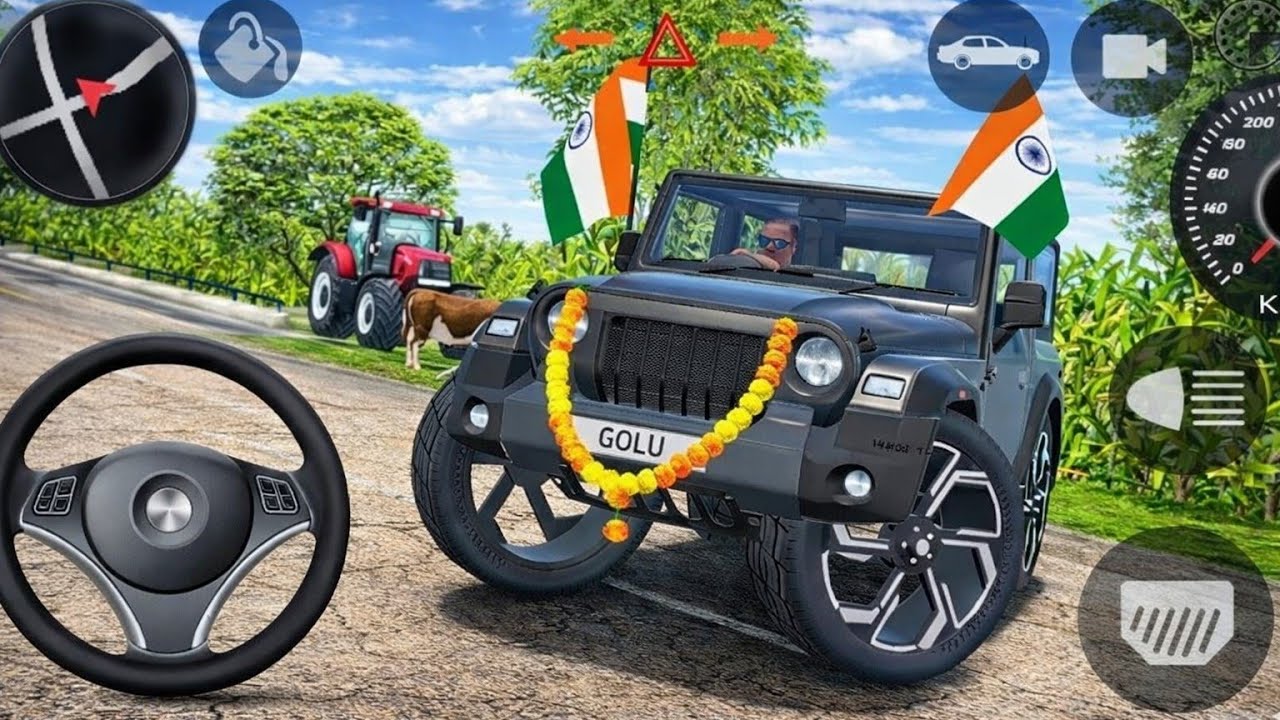 😱👿Modified Mahindra black thar game video🔥