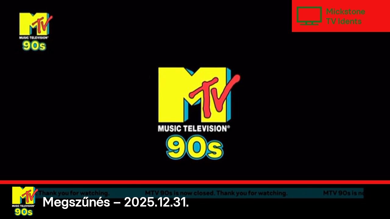 MTV 90s (Europe) megszűnése - 2025.12.31. 4:00