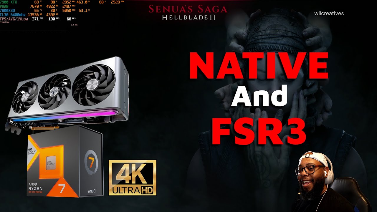 Senua's Saga Hellblade II | AMD 7800X3D & 7900XTX | 4K Native & FSR3 Quality Benchmark