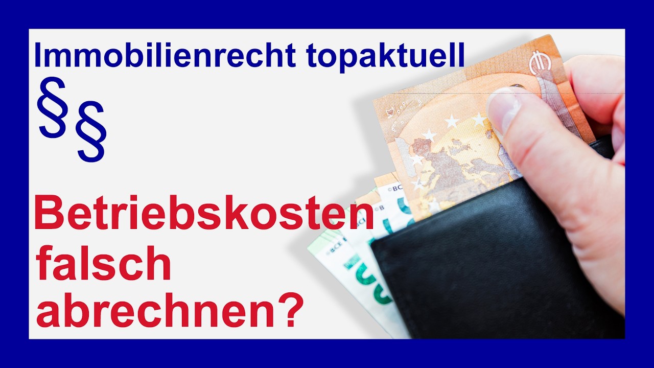 🔎 Betriebskostenabrechnung: Muss der Mieter nicht umlegbare Kosten zahlen? | Tutorial