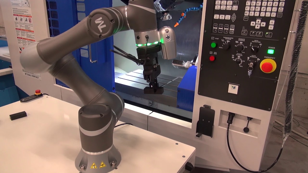 TM robot; CNC Machine tending with collaborative robot