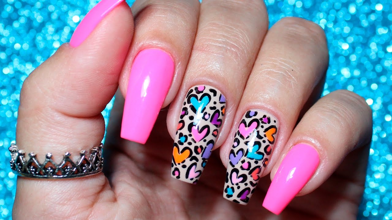 Unhas Decoradas Oncinha Coração | Unhas da Lalá