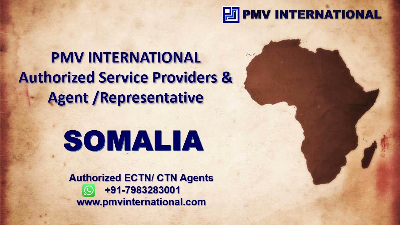ECTN CTN Certificate for Somalia (Mogadishu) Electronic Cargo Tracking note