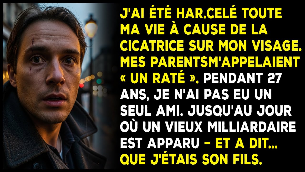 J'ai été har.celé toute ma vie à cause de la cicatrice sur mon visage.