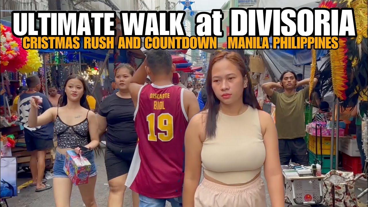 Christmas rush at divisoria market|Manila Philippines [4k] Walking tour (Shot on IPhone 14 promax)