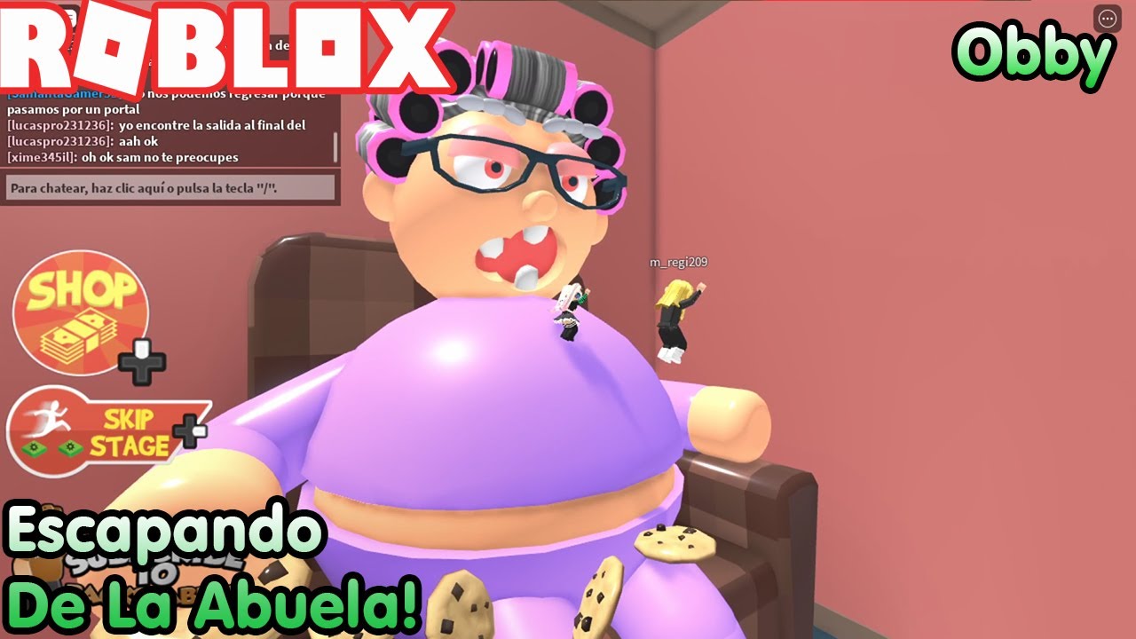 Roblox Escapando De La Abuela! Nos Come y Nos Persigue Jaja! 😄😄