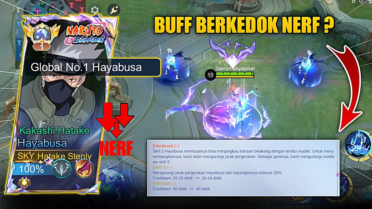 BUFF BERKEDOK NERF?! HAYABUSA NEW PATCH ? - TOP 1 GLOBAL HAYABUSA GAMEPLAY !