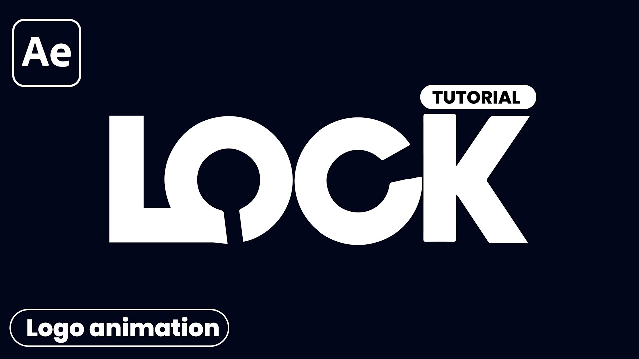 Lock Custom Logo Animation in After Effect | Learn Pro Type Logo Animation 