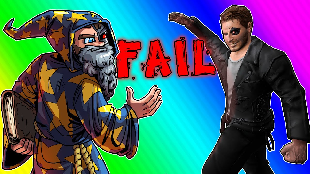 Wizard Game and Gmod Not So Scary Maps! (Day of Failure)