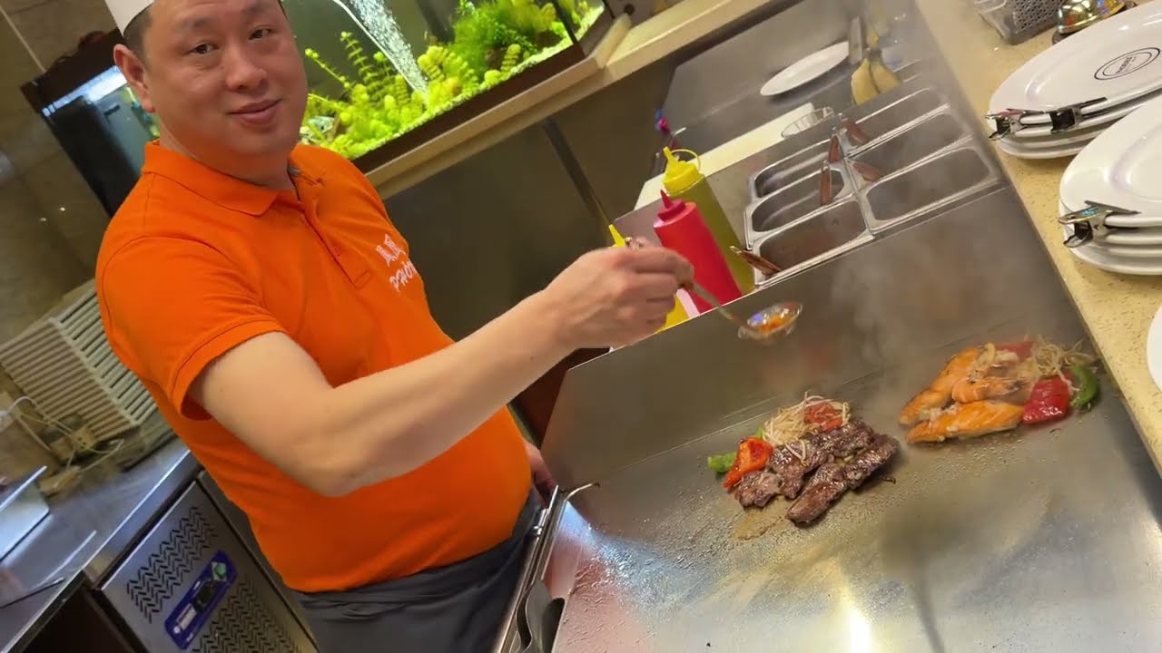 So funktioniert der Mongolen-Grill | Teppanyaki Buffet: New Phönix Restaurant, Emden (Ostfriesland)