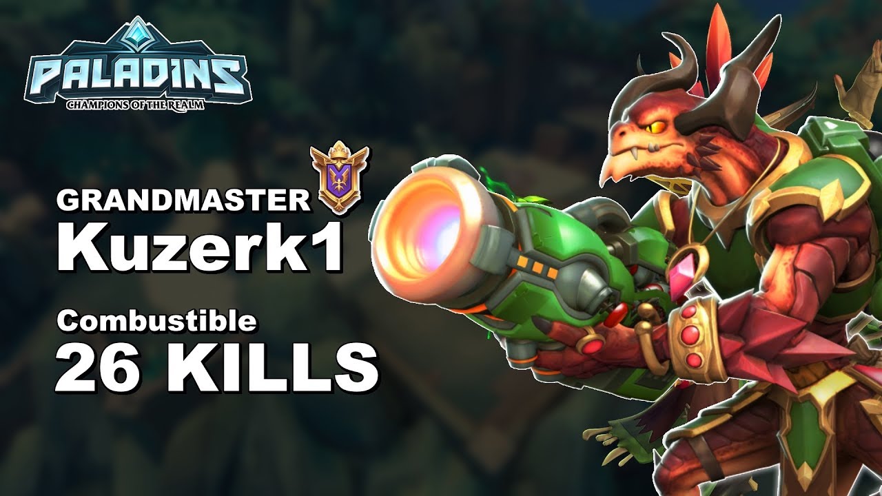 Kuzerk1 Drogoz 26 KILLS!! Paladins GM (TOP 37) Ranked Gameplay