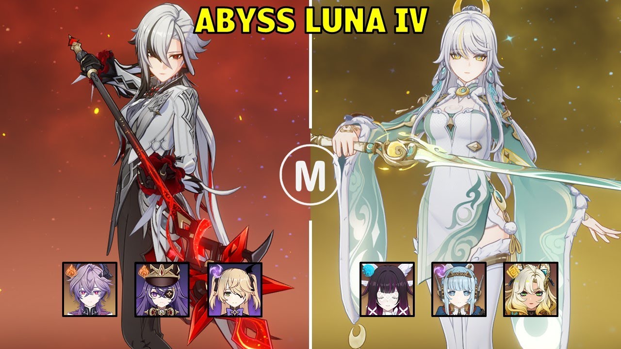 C1 Arlecchino Overload & C2 Zibai Lunar - Spiral Abyss Luna IV Genshin Impact