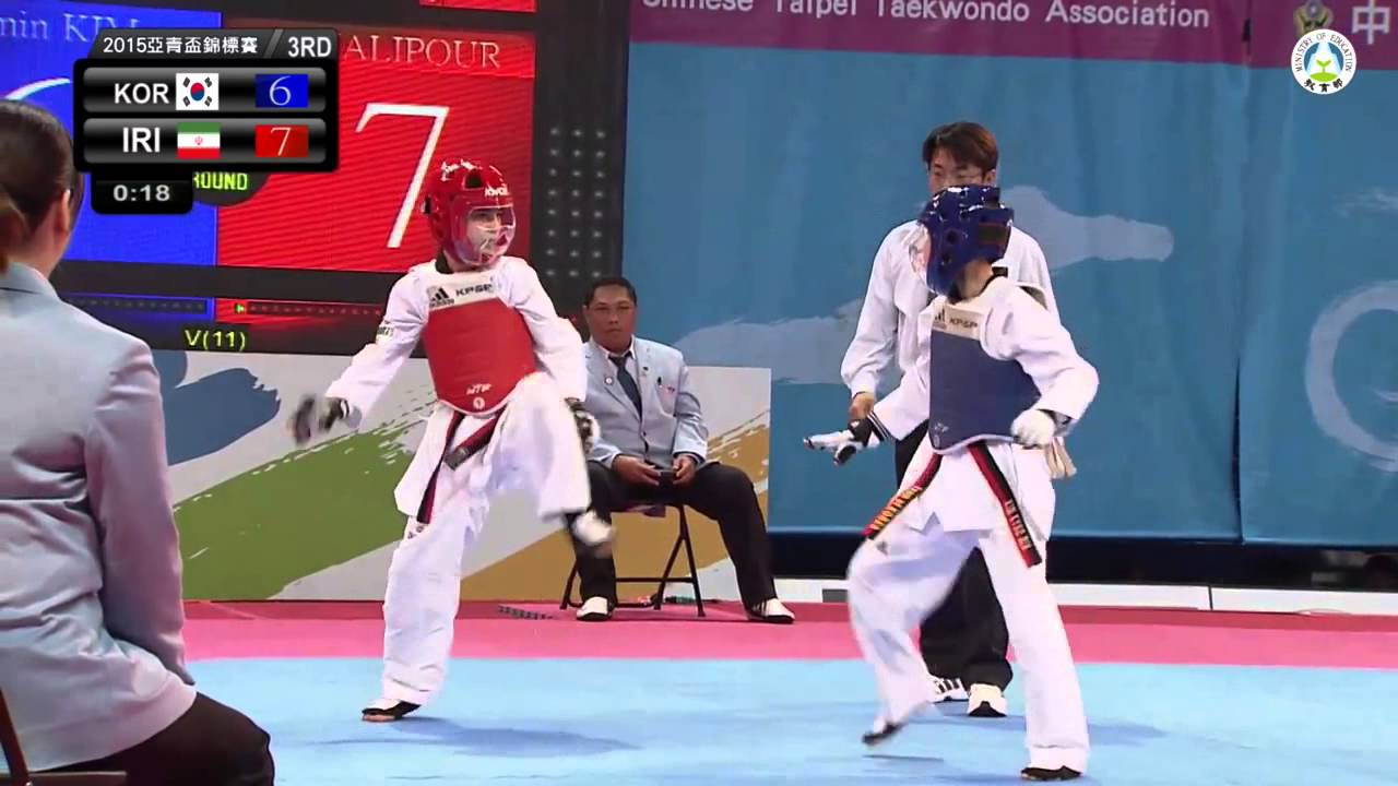 Asian Cadet Taekwondo Championships.  Final male  -33