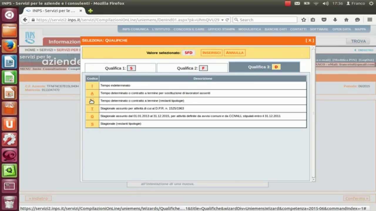 UNIEMENS tutorial per lavoratori autonomi esercenti attivit&agrave; musicale