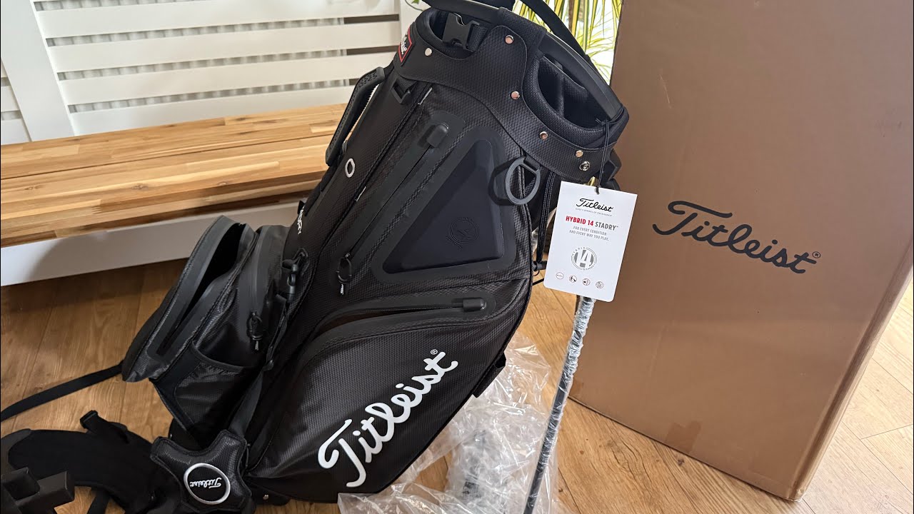 Unboxing Titleist Hybrid 14 STADRY black golf bag