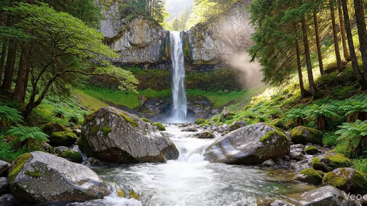 Deep Sleep Meditation with Fast Flowing River Sounds for Insomnia