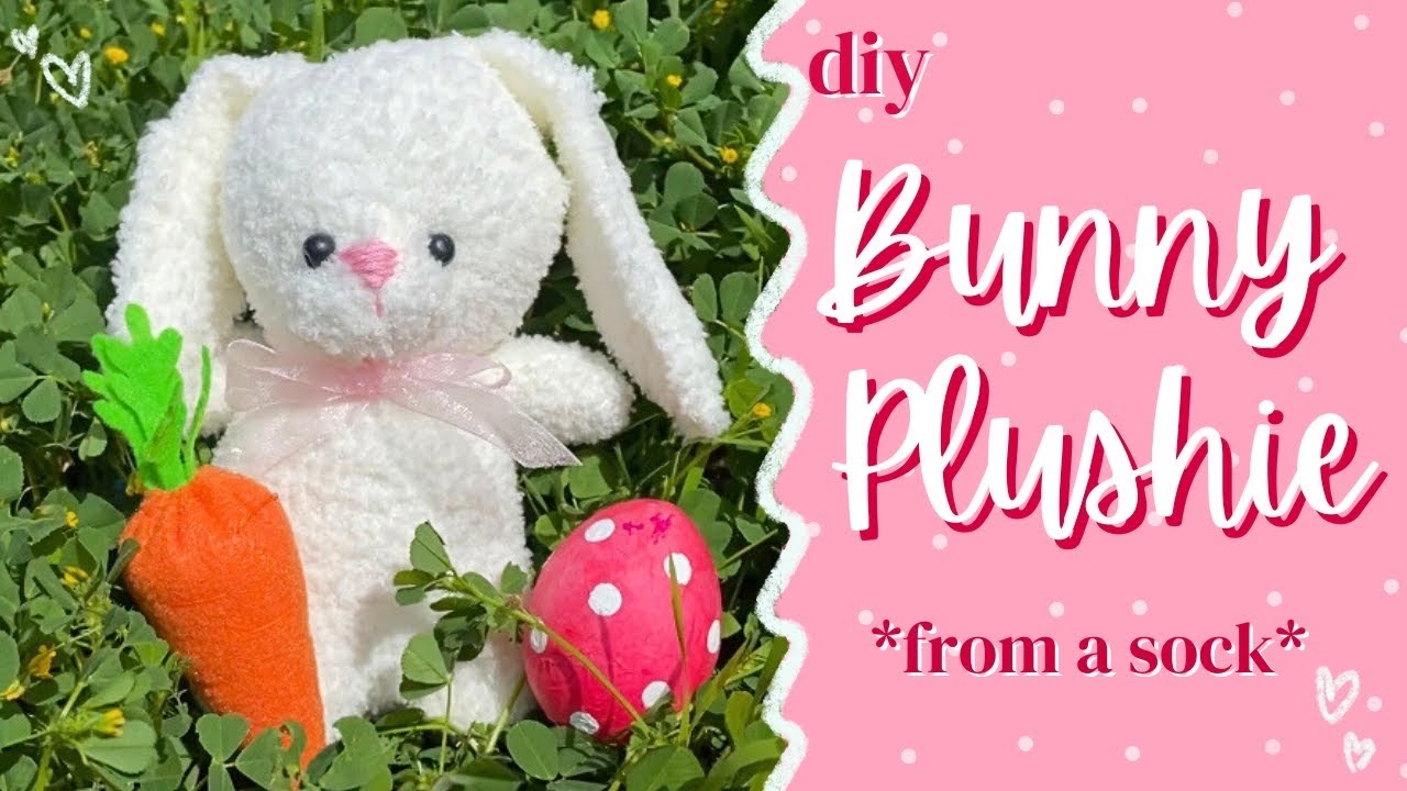 DIY Bunny Plushie from a Sock!