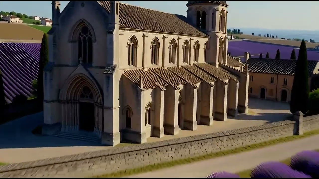 Breathtaking FPV Drone Dive  Notre Dame de Sénanque Abbey & Provence Lavender Fields