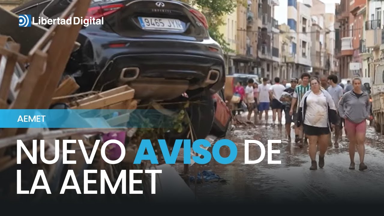 DANA | Nuevo aviso de la AEMET: llegan más lluvias a la Comunidad Valenciana