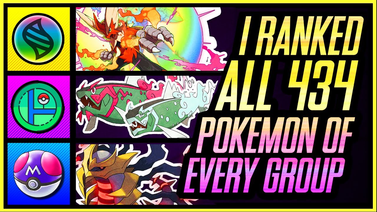 I Ranked ALL 434 Pokemon From EVERY GROUP!